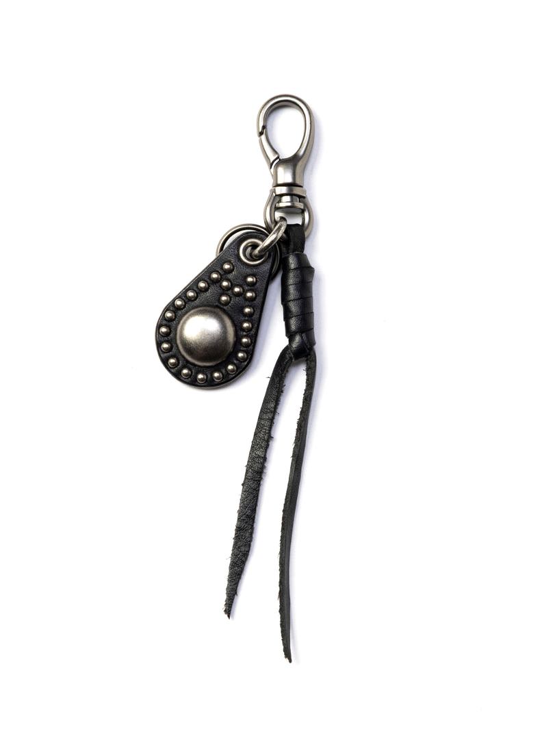 CALEE 　「STUDS LEATHER CHARM KEY RING」　スタッズレザーキーリング
