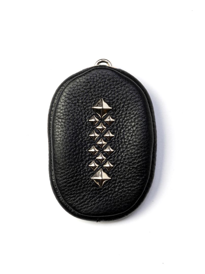CALEE  　「STUDS LEATHER ZIP COIN CASE」　　スタッズレザー ジップコインケース
