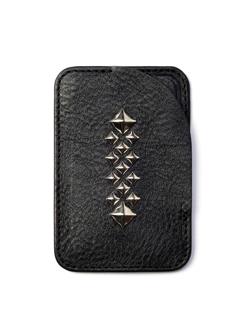 CALEE  　「STUDS LEATHER CARD CASE ＜Magsafe＞」　　Magsafe対応 スタッズレザーカードケース