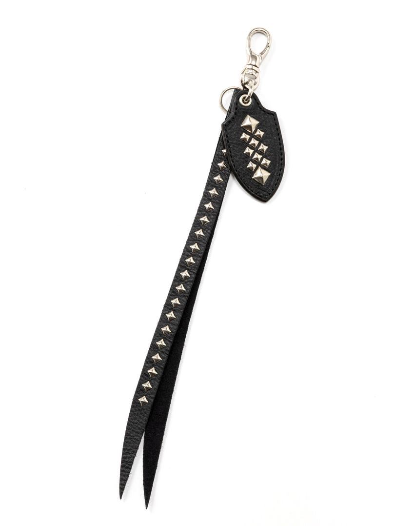 CALEE 　「STUDS LEATHER LONG KEY RING」　スタッズレザーキーリング