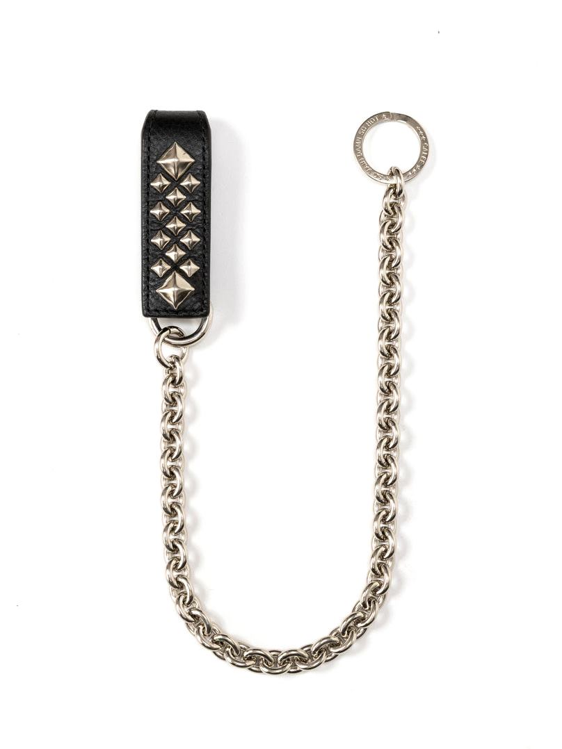 CALEE 　「STUDS LEATHER WALLET CHAIN」　ウォレットチェーン