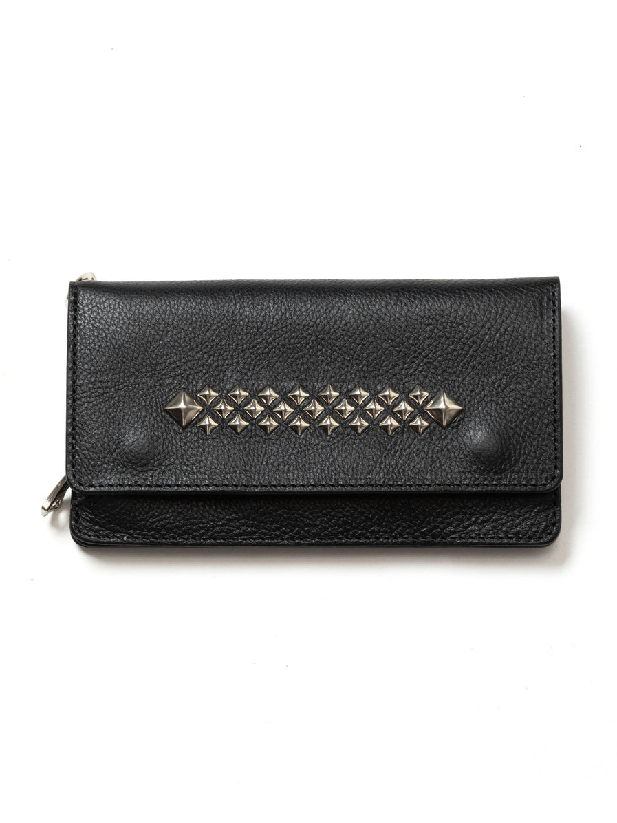 CALEE  　「STUDS LEATHER LONG WALLET」　　スタッズレザー ロングウォレット