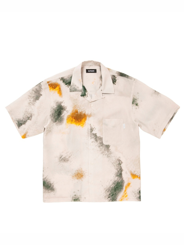 ROTTWEILER 　　「R9 PAINTED SS SHIRT」 　オープンカラーシャツ