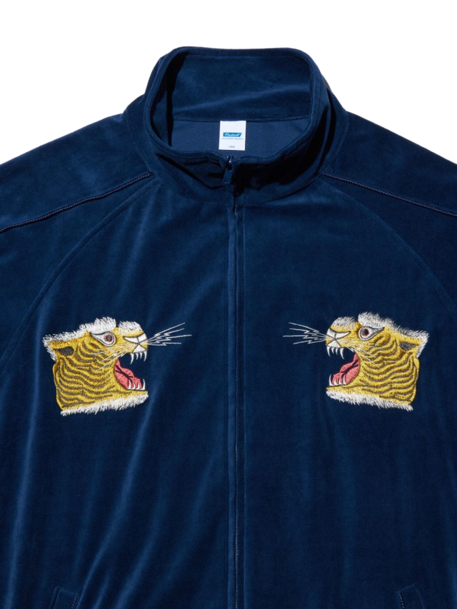 RADIALL 「BBS - STAND COLLARED SWEATSHIRT L/S」 ベロアジップアップ 