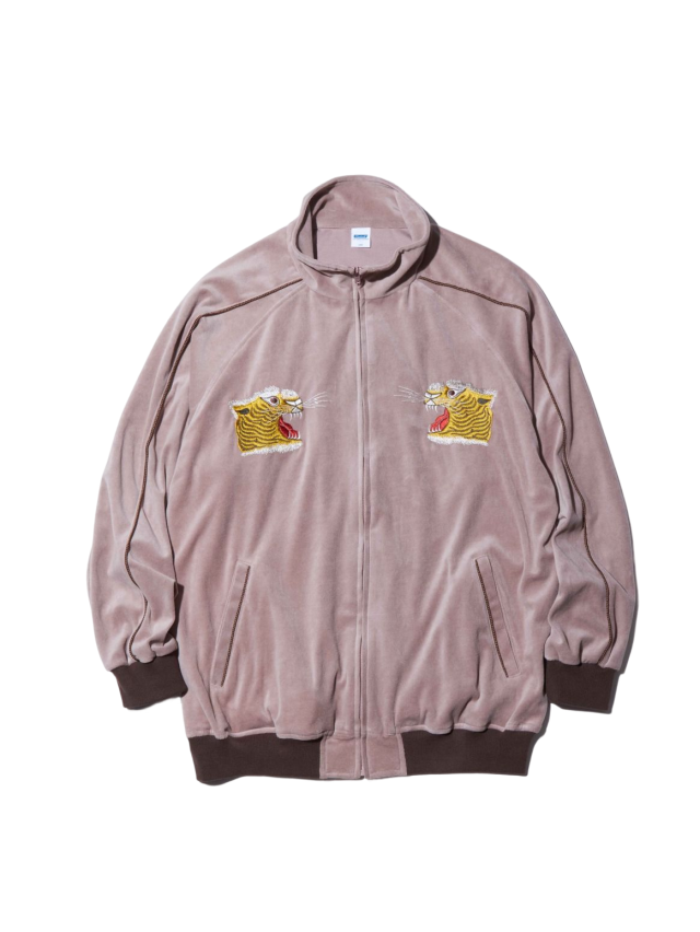 RADIALL 「BBS - STAND COLLARED SWEATSHIRT L/S」 ベロアジップアップ 