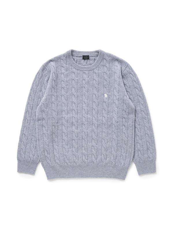 RATS 「CASHMERE CABLE KNIT」 カシミアウール クルーネックニット 