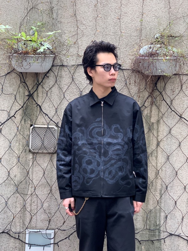 CALEE 「WEST POINT SWING TOP ＜SNAKE PATTERN＞」 スウィングトップ