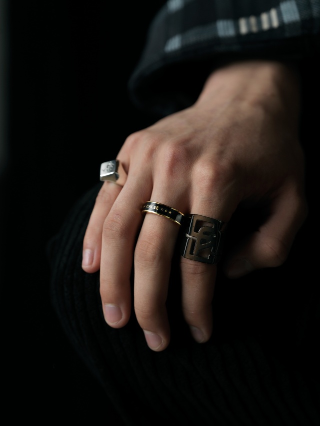 CALEE 「CAL LOGO SILVER RING」 SILVER 925製 リング MASH UP  
