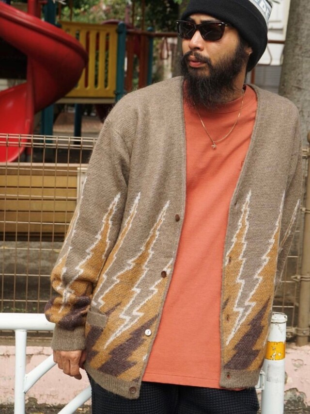 radiall ラディアル　モヘアカーディガン　フレイム　Ｌサイズ radiall モヘアカーディガン radiall ラディアル モヘア