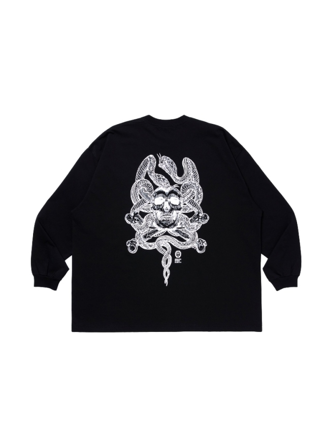 ANTIDOTE BUYERS CLUB 「ASIC Oversized L/S Tee (Skull N' Snake