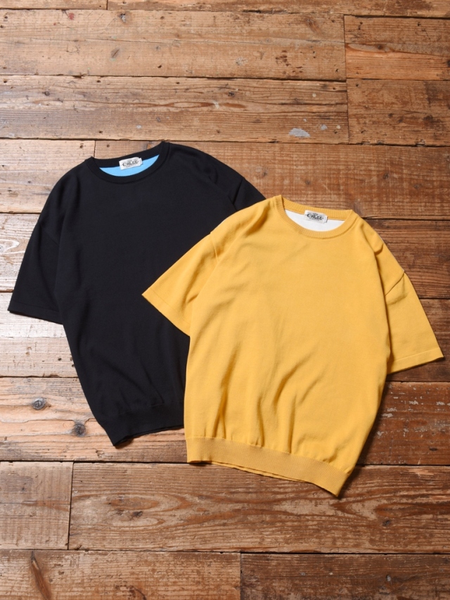 Calee Drop Shoulder S S Crew Neck Knit Sweater ドロップショルダー ニットセーター Mash Up マッシュアップ