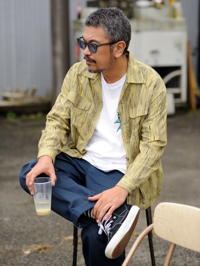 RADIALL × 渋川清彦 「ALTEC - OPEN COLLARED SHIRT L/S」 オープン 