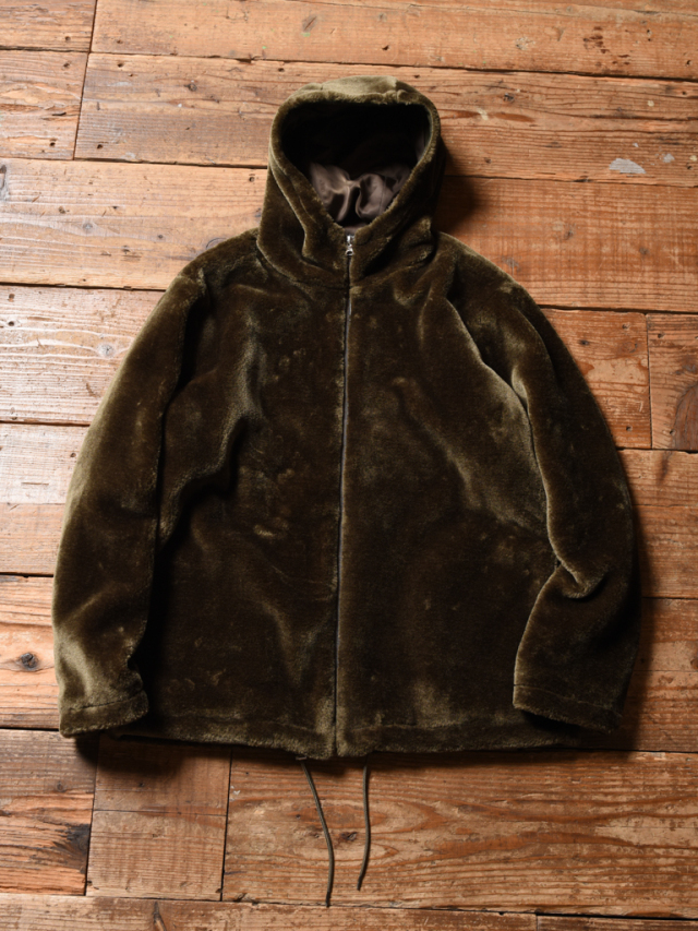 CALEE 「FAKE MOUTON ZIP FIELD HOODIE」 フェイクムートン ジップ CALEE 「FAKE MOUTON ZIP FIELD HOODIE」 フェイクムートン ジップ