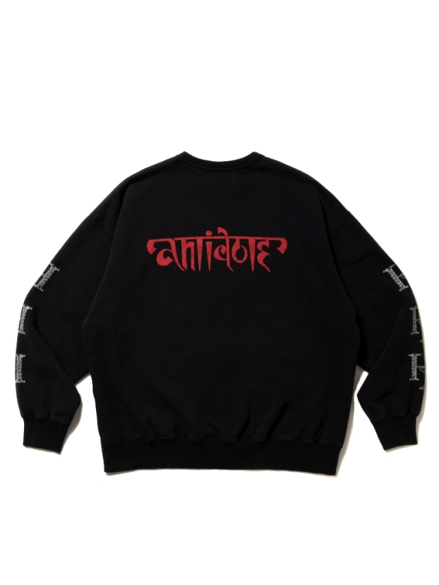 ANTIDOTE BUYERS CLUB 「Fade Wash Crewneck Sweatshirt(Grim Reaper