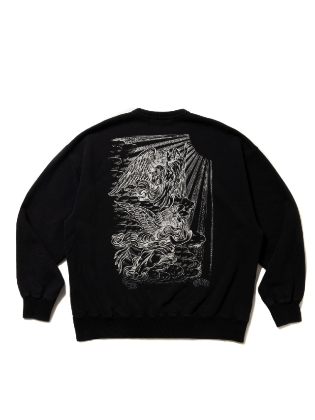 ANTIDOTE BUYERS CLUB 「Fade Wash Crewneck Sweatshirt(Holy Angels