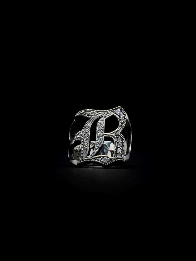 Antidote シルバー950リング Antidote Buyers Club / Engraved Calvary Skull Ring -Silver 950-