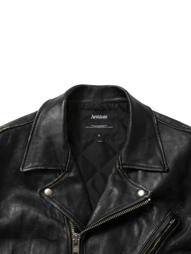 【美品】BAND OF OUTSIDERS ダブルライダースジャケット　タグ付き ANTIDOTE BUYERS CLUB 「Leather Double Riders Jacket」 レザー