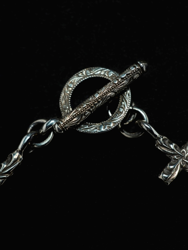 ANTIDOTE BUYERS CLUB 「Ornament Cross Link Bracelet」 SILVER950製
