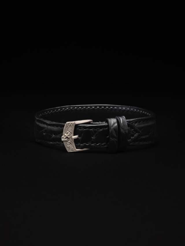 ANTIDOTE BUYERS CLUB　　「Leather Bracelet(Crocodile/Silver)」　　クロコダイルレザーブレスレット