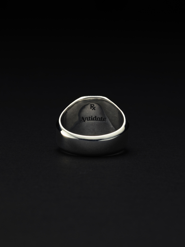 ANTIDOTE BUYERS CLUB 「Engraved College Ring 」 SILVER950 × K18製