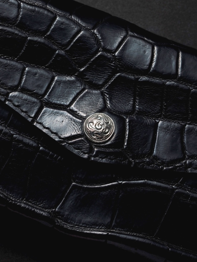 ANTIDOTE BUYERS CLUB 「Trucker Long Wallet (Black Crocodile