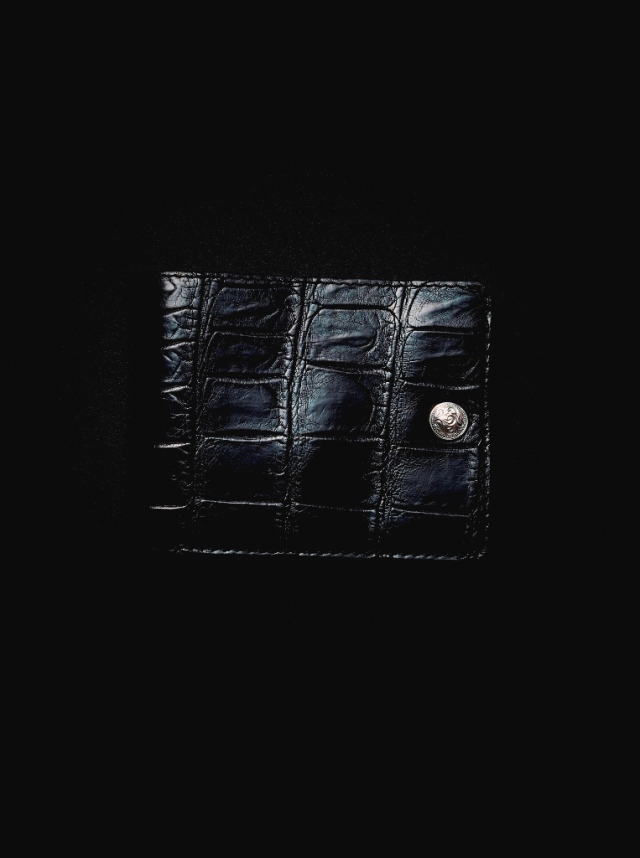 ANTIDOTE BUYERS CLUB　　「Tow Fold Wallet (Crocodile) 」　　二つ折りレザーウォレット