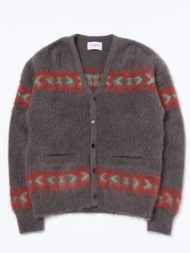 美品22AW Black Weirdos バスキア モヘアカーディガン706O 