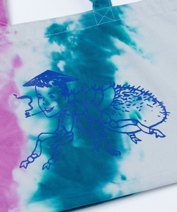 【使い勝手の良い】 Black Weirdos 「ACID TieDye Tote」 タイダイ トートバッグ トップス