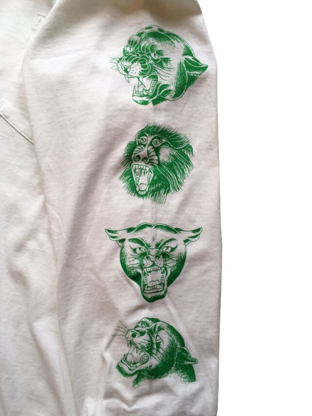 Black Weirdos 「Panther LS Tee」 プリントロングスリーブティーシャツ