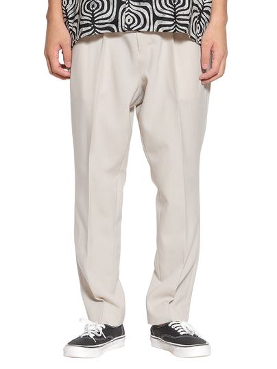 CALEEスラックスパンツ(Lサイズ) CALEE - VINTAGE TYPE TROPICAL CLOTH SLACKS (BROWN