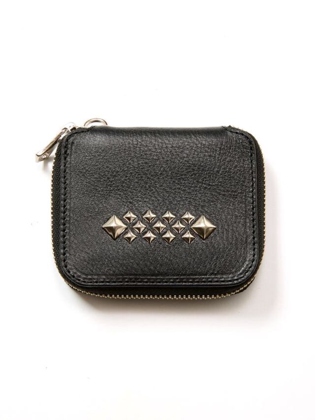 CALEE 「STUDS LEATHER ZIP MULTI WALLET」 レザージップマルチ