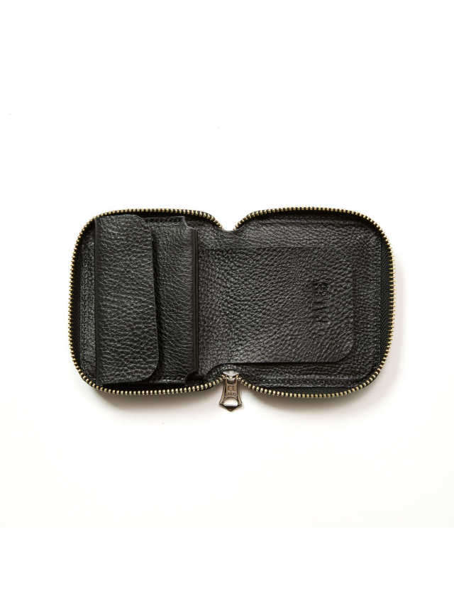 小物 calee STUDS LEATHER TYPE MULTI WALLET CALEE - STUDS LEATHER MULTI WALLET (BLACK) / スタッズ レザー