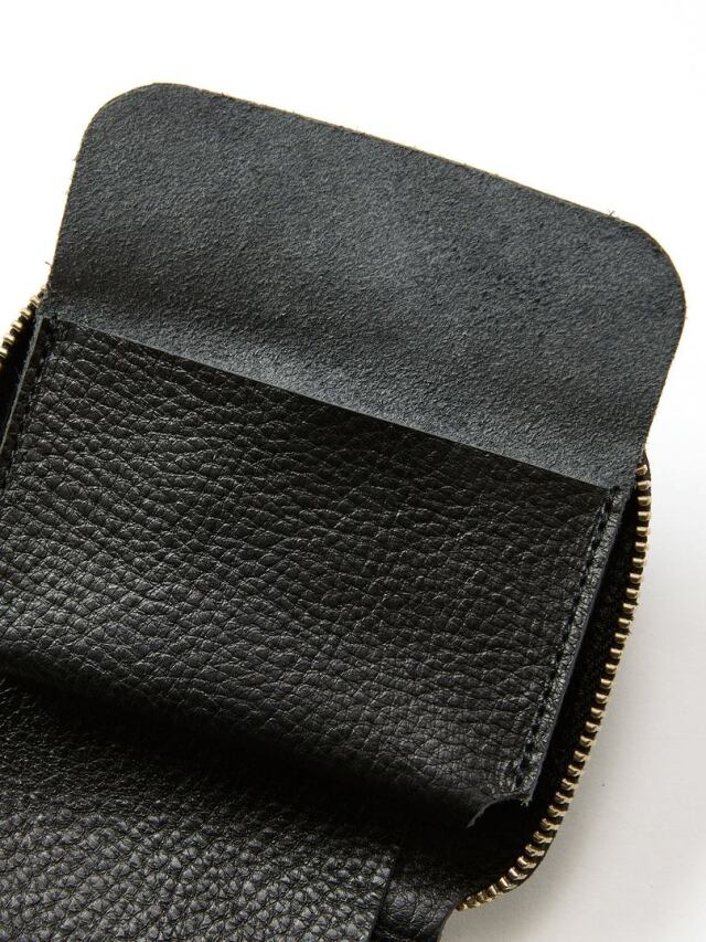 CALEE 「STUDS LEATHER ZIP MULTI WALLET」 レザージップマルチウォレット