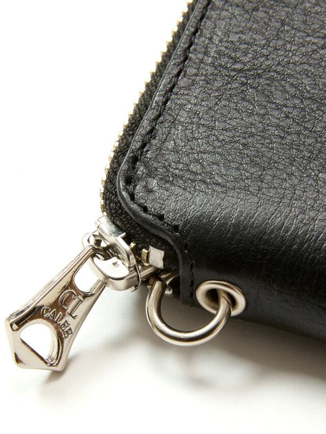 CALEE 「STUDS LEATHER ZIP MULTI WALLET」 レザージップマルチ