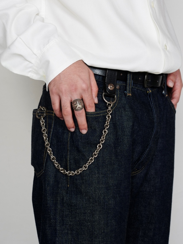 CALEE 「SILVER STAR CONCHO LEATHER WALLET CHAIN」 レザーウォレット  