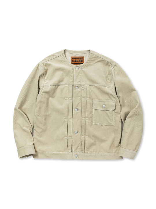 CALEE 「1ST TYPE NO COLLAR CORDUROY JACKET」 1stタイプ ノーカラー 