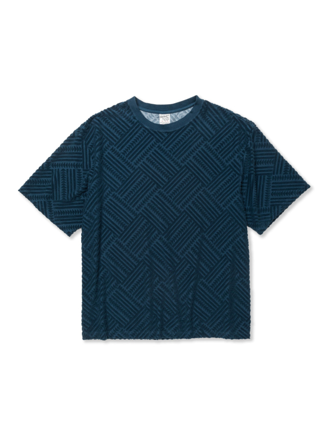 CALEE 「PILE JACQUARD DROP SHOULDER CS 」 パイルジャガード ワイド 