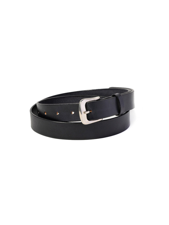 CALEE  　「PLANE LEATHER NARROW BELT」　　レザーナローベルト