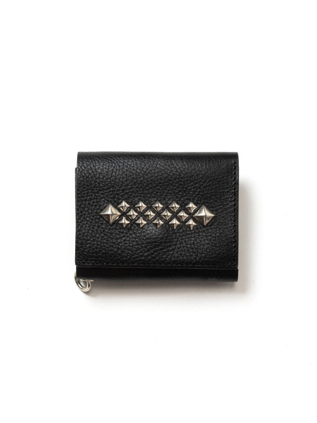 CALEE 　「STUDS LEATHER MULTI WALLET」　レザー マルチミニウォレット