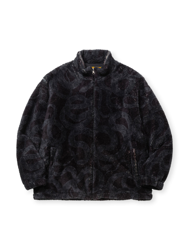 CALEE 「NYLON RIP FLEECE TRACK TYPE JACKET ＜SNAKE PATTERN 