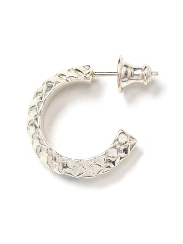CALEE　「SNAKE ROLL SILVER PIERCE＜LARGE＞ 」　SILVER 925製 ロールタイプピアス