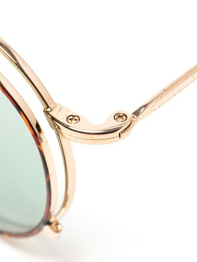 CALEE 「FLIP UP TYPE CIRCLE METAL GLASSES」 フリップアップ