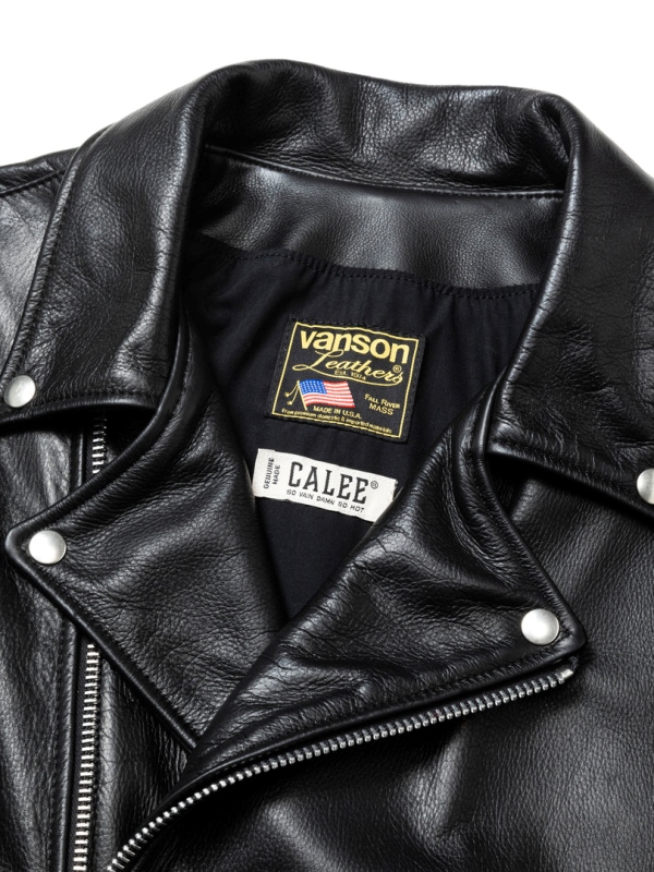 CALEE × VANSON LEATHER®︎ 「OVER SIZE DOUBLE RAIDERS 