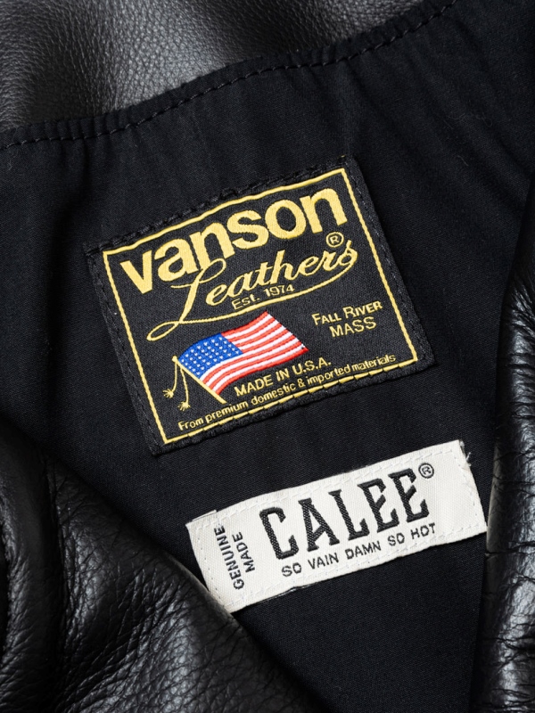 CALEE × VANSON LEATHER®︎ 「OVER SIZE DOUBLE RAIDERS 