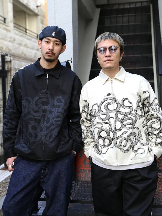 CALEE 「WEST POINT SWING TOP ＜SNAKE PATTERN＞」 スウィングトップ