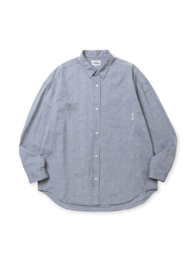 CALEE 「OXFORD OVER SILHOUETTE L/S SH」 オーバーシルエット