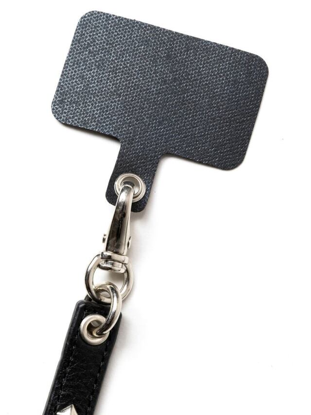 calee レザースマホストラップ CALEE 「STUDS LEATHER SMART PHONE STRAP」 フォンタブ レザー