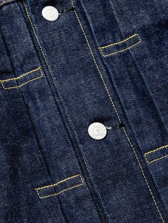 CALEE 「1ST TYPE NO COLLAR JACKET ＜OW＞」 1stタイプ ノーカラー
