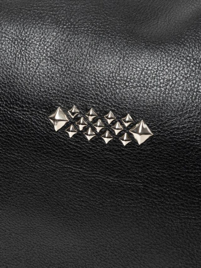 CALEE 「STUDS LEATHER SHOULDER BAG ＜LARGE＞ 」 レザー