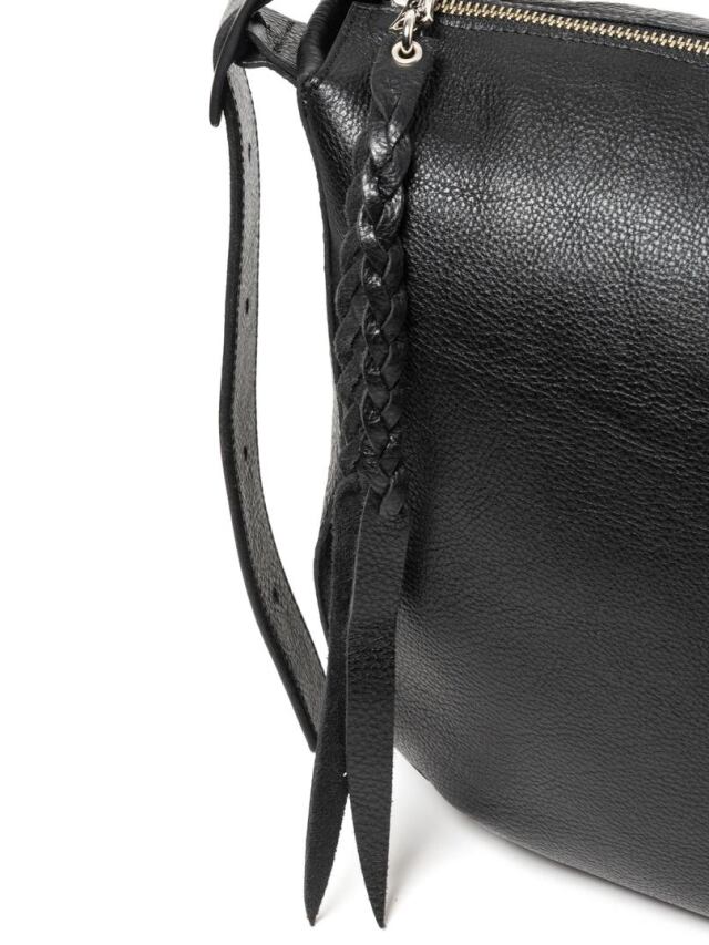 CALEE - STUDS LEATHER SHOULDER POUCH ＜TYPE A＞ (BLACK